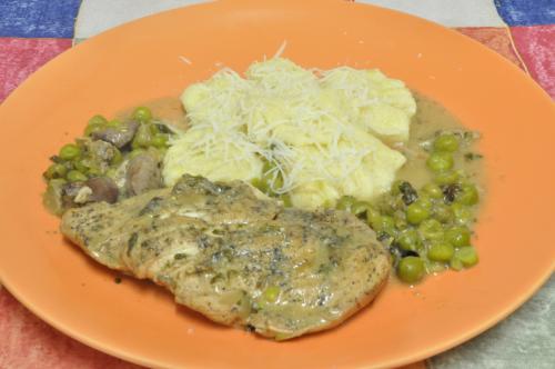 Kuřecí prsa po Lombardsku s bramborovými noky – Střední Itálie recept, zvládnete za 45 - 60 minut